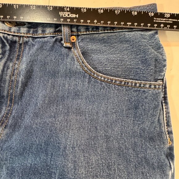 Levis 550 Relaxed Fit Jeans Mens 40x30 Blue Denim Classic Straight Leg StoneWash - Picture 9 of 14